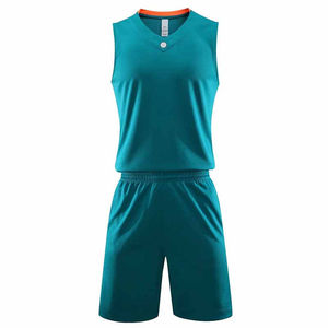 Uniforme de baloncesto de equipo de la mejor calidad Conjunto de uniforme de baloncesto de media manga cómodo Uniforme de baloncesto de color verde de mejor diseño - Product Image 1