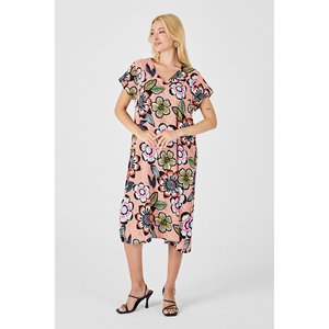 Abito Midi con scollo a V profondo con motivi floreali per ragazzi - Product Image 5