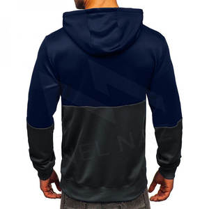 เสื้อสเวตเตอร์แขนยาวสำหรับผู้ชาย, เสื้อกันหนาวแฟชั่นแขนยาวมีฮู้ดสั่งตัดสำหรับฤดูหนาวพร้อมฮิปฮอปเย็บลายสีทึบสไตล์ฤดูใบไม้ร่วง - Product Image 2