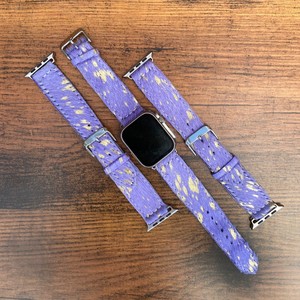 Nueva correa de reloj de cuero de vaca genuina occidental con estampado de vaca lindo con pelo en bandas metálicas correas de reloj personalizadas regalos bohemios para ella - Product Image 2
