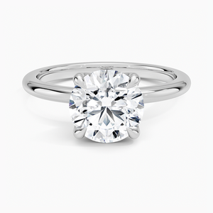 Dainty Elodie Solitaire Design Bague en or 14K Bijoux en diamant de laboratoire certifiés originaux pour femmes Pierre principale Moissanite tendance - Product Image 5