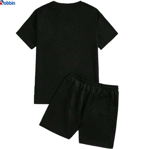 Nuevo Conjunto Deportivo Personalizado para Hombre, Talla Grande, Sudadera Corta y Pantalones Cortos de Algodón con Logotipo Personalizado, Conjunto Moderno Unisex - Product Image 6