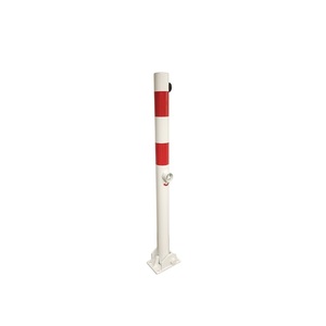 Palo di barriera -OKTAVUS- in acciaio Ø 60 mm, pieghevole con chiave triangolare - Product Image 1
