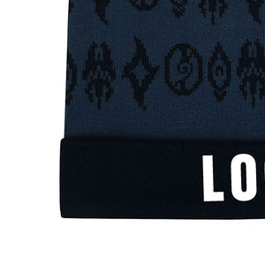 Venta al por mayor gorro de punto en blanco personalizado con logotipo de alta calidad Unisex grueso invierno Jacquard Beanie gorras - Product Image 5