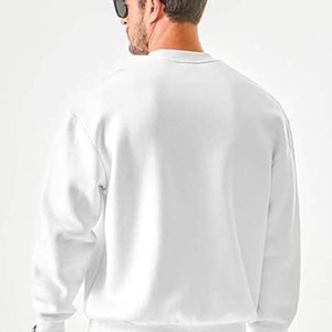 Sudadera con capucha gruesa y pesada en blanco, sudaderas con hombros caídos para hombre, logotipo personalizado GSM 380, sudaderas básicas de algodón 100% de gran tamaño - Product Image 2