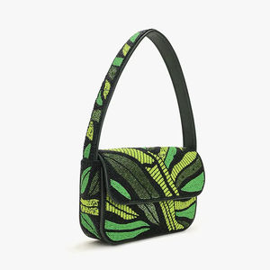 กระเป๋าถือผ้าฝ้ายปักลายลูกปัดสำหรับงานปาร์ตี้กระเป๋าคลัทช์พิมพ์ลายทำมือสุดหรูสำหรับงานอีเวนต์ - Product Image 1