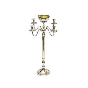 Juego de 2 candelabros de alambre de Metal dorado de alta tendencia para el hogar, Hotel, Villa, boda, piezas decorativas de Navidad - Product Image 6