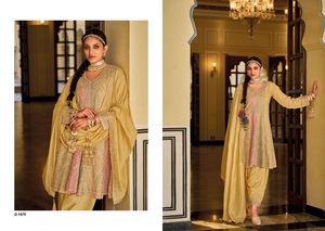 Chino et Kurtis de travail brodé de qualité supérieure pour femmes Costume de travail formel à l'avant et à l'arrière - Product Image 3