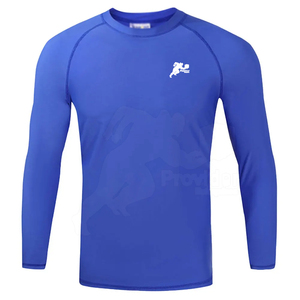 Por encargo Simple Color sólido Rash Guard Venta caliente MMA Rush Guard Ropa deportiva Rash Guards para hombres - Product Image 1