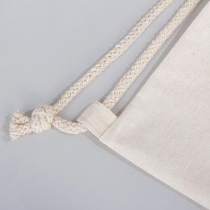 Large Capacity 14 X 16\" (35 X 40 Cm) New Year Paintable Drawstring <b>Backpack</b> Portable Cotton Bag for <b>Daily</b> Use Advertising Sport - Product Image 5