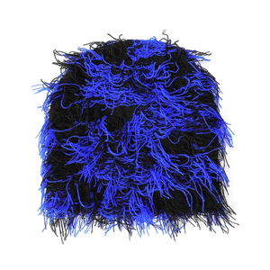 Bonnet d'hiver unisexe en tricot, couleur unie et classique, couleur floue, Faux bonnet en mohair, personnalisé, design moelleux, vente en gros - Product Image 6