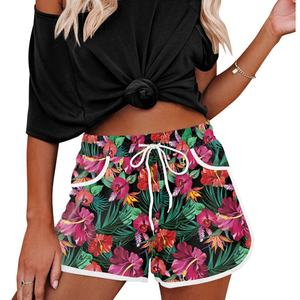 Pantalones cortos de algodón de verano con logotipo impreso para mujer, cintura baja, estilo Sexy informal con decoración de cinturón, ropa de calle Pastel con bolsillo - Product Image 5