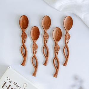 ช้อนใบเฟิร์นไม้โบราณด้ามยาวสำหรับเป็นของขวัญธุรกิจ-caryln - Product Image 5