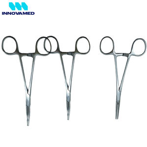 Pinzas Hemostáticas Rectas con Bloqueo, Pinzas de Bucle, Herramienta Manual 12.5 16 18cm, Pinzas Kelly Hemostáticas Plateadas INNOVAMED CE - Product Image 6