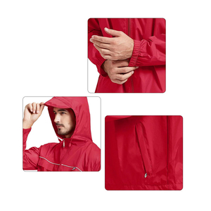 2025 veste de pluie personnalisée pour hommes vente chaude avec le meilleur prix tailles et couleurs de logo personnalisé disponibles en gros - Product Image 4