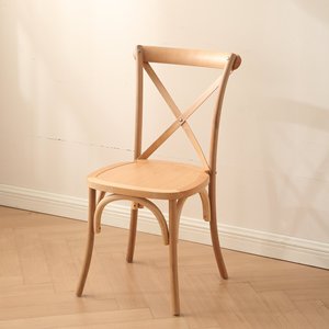 Sedia in Legno Massello di Rovere Bianco Stile Americano con Schienale a Forcella, Sedia da Pranzo in Stile Europeo per Ristorante e Casa - Product Image 5