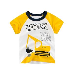 2025 T-Shirt garçons exclusif imprimé à manches courtes décontracté 100% coton vente en gros OEM personnalisé enfants T-Shirt qualité orientée vers l'exportation - Product Image 1