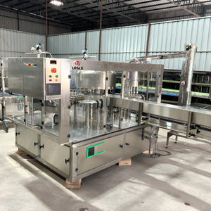 Ligne de remplissage automatique d'eau minérale en bouteille PET 120BPM, machine de remplissage d'eau en bouteille entièrement automatique en acier inoxydable 120BPM - Product Image 4