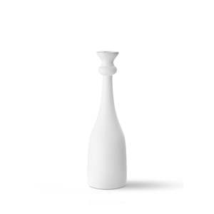 Portavelas decorativo de cerámica pura de 11x11x35 cm, diseño elegante de farol y tarro para decoración del hogar - Product Image 1