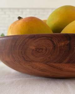 Grand bols à fruits en bois sculpté et plat de service Pendaison de crémaillère Hôtel Restaurants Cadeau bol décoratif en acacia pour le camping - Product Image 2