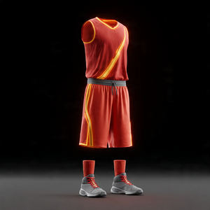 OEM Printed Football <b>Basketball</b> Uniform Training <b>Basketball</b> Jersey <b>Shorts</b> Unisex V-Neck Sleeveless <b>Basketball</b> Uniforms <b>Men</b> - Product Image 6