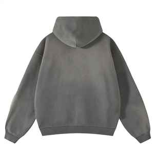 Nouveaux hommes personnalisés conception OEM impression numérique écologique poids lourd hiver polaire fermeture éclair sweats à capuche avec couleurs et Logo personnalisés - Product Image 4