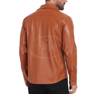 Latest Style Pakistan Made Casual <b>Men</b> <b>Leather</b> <b>Jackets</b> Winter OEM Custom Service Low MOQ Customized Front Logo High Quality - Product Image 2