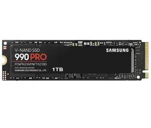 SAMSUNG 990 PRO M.2 PCIe4.0 NVMe SSD 1TB Hard Drive Solid State Internal, Kecepatan Tercepat untuk Bermain Game, Kontrol Panas, Penyimpanan Langsung