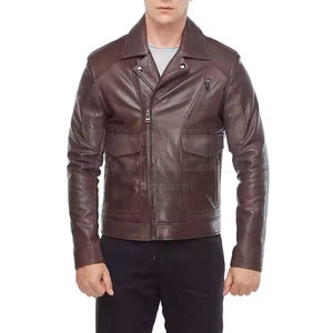 Bon marché, vestes en cuir pour homme, vestes en cuir de couleur personnalisée - Product Image 1