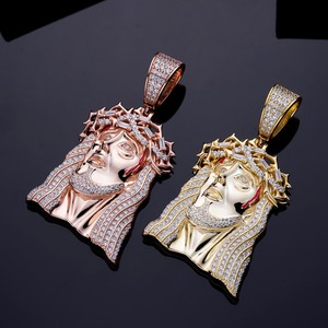 Certification GRA Bijoux fins Usine Argent 925 10k 14k Or Animal Moissanite Pendentif Iced Hip Hop Chevaux Pendentifs - Product Image 6