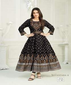 Très beau coton rayonne et imprimé kurti avec pantalon dames femme porter indien prêt à porter meilleur prix en gros surat vêtement - Product Image 6