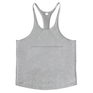Débardeur décontracté pour homme en coton/fibre de bambou respirant, vêtements de sport, vente en gros à bas prix - Product Image 3