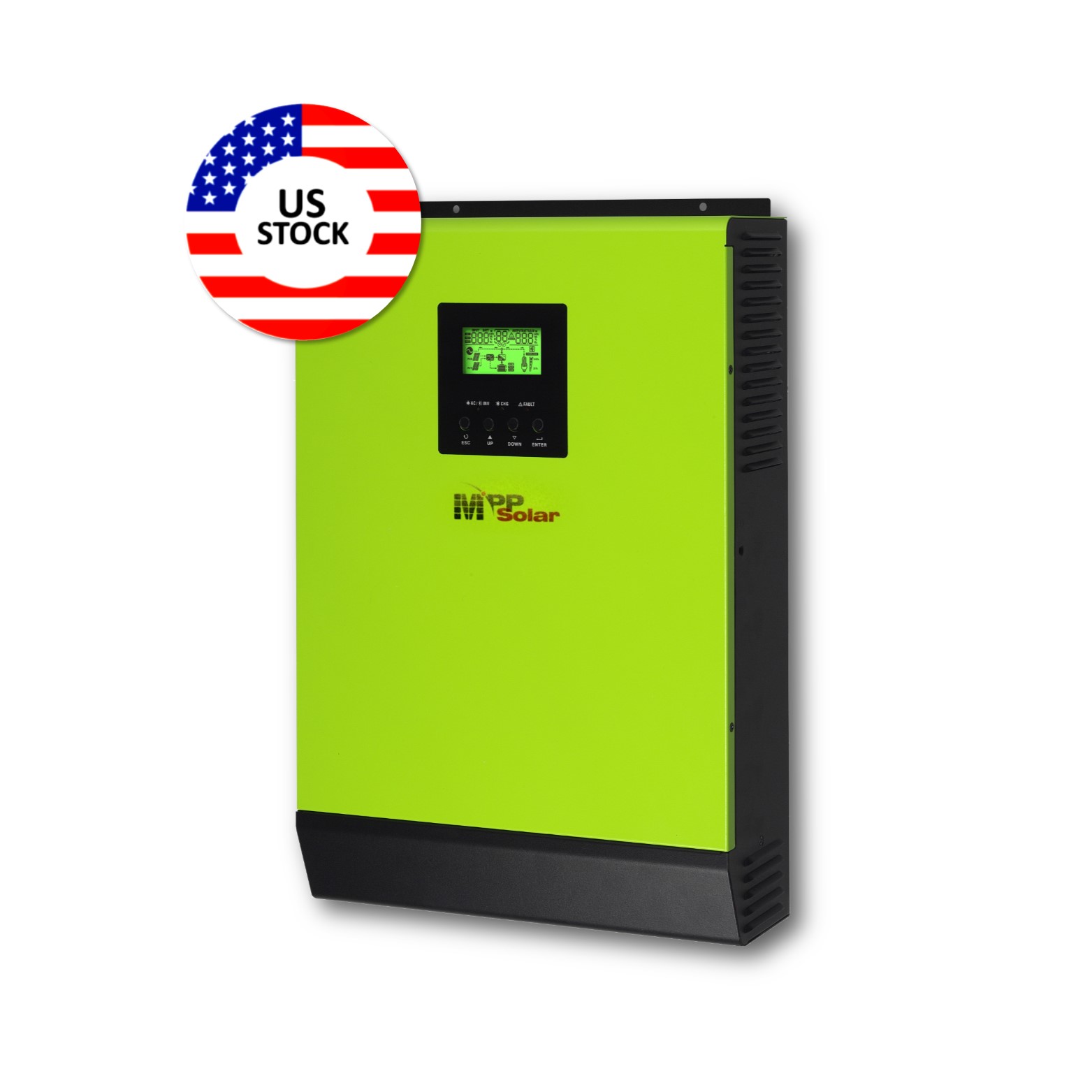 В американском стиле, имеется в наличии на складе, бесплатная доставка MPP солнечный инвертор 2400w 24v 110v-120vac Гибридный LV2424 + 80A со слежением за максимальной точкой мощности зарядное устройство + 60a ac зарядное устройство + Параллельный 2.4kw