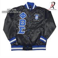 Novedades: Chaqueta de lana para mujer Sorority Zeta Phi Beta con escudo Divine1920 y bordado de sarga en contraste, transpirable.