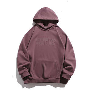 Sudadera con Capucha de Alta Calidad con Logotipo Personalizado, Felpa Francesa, Algodón Grueso, Transpirable, con Cierre, Antiarrugas, para Invierno, Unisex - Product Image 1