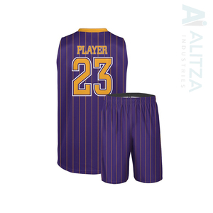 Conjunto de Camiseta y Pantalones Cortos de Baloncesto de Alto Rendimiento con Logotipo Personalizado, Secado Rápido, Transpirable, Tallas Grandes, Antibacteriano, Impresión Personalizada, Tallas XS - Product Image 5