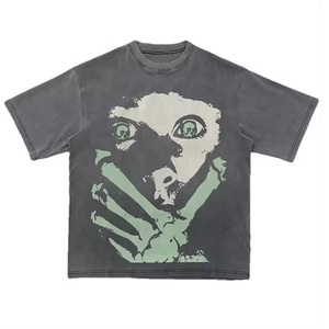 Faites votre propre produit Y2K Streetwear Tee-shirts 100% Cotons Custom Camisetas Personalizadas - Product Image 1