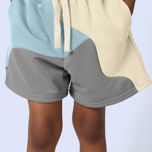 T-shirt décontracté à manches courtes en coton de haute qualité avec broderie personnalisée pour enfants - Ensemble garçon et fille, approvisionnement ODM, motif uni - Product Image 4