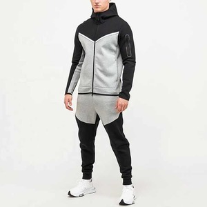 Conjuntos Deportivos de Sudadera con Capucha y Cremallera Completa, Estilo Patchwork, Calidad Premium, al por Mayor, OEM, Unisex, Etiquetas Privadas, Colores Personalizados, Sublimación - Product Image 1