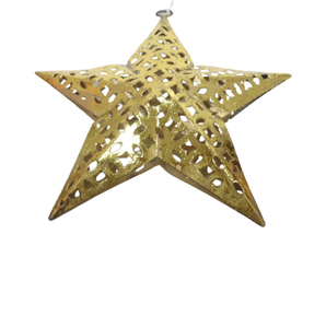 ชุดตกแต่งบ้านโลหะ3ดาวแผ่นฟอยล์ทองแดงชุบดีบุกที่แขวนผนังสำหรับตกแต่งคริสต์มาส - Product Image 4