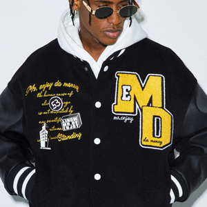 OEM Service Custom Comfortable Winter Warm Long Sleeves Men Varsity Jacket / New Design Wholesale Varsity Jacket for Men - Product Image 3