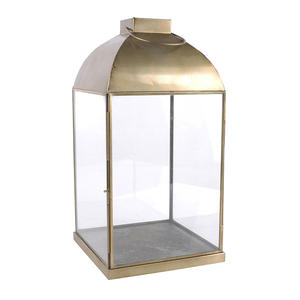 Vintage Gold Metal Glass <b>Lantern</b> <b>Candle</b> Holder Luxury Large Floor Decorative <b>Candle</b> <b>Lantern</b> forWedding Home Decor Outdoor Garden - Product Image 3