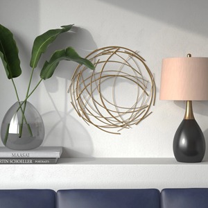 Arte de la pared de Metal hecho a mano moderno decoración para el hogar sala de estar dormitorio elegante escultura de hierro elegante acento Interior - Product Image 1