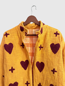 Veste matelassée à col mandarin brodée à la main avec des motifs floraux, manches longues, taille plus, vêtements de printemps pour femmes, style bohème en velours - Product Image 5