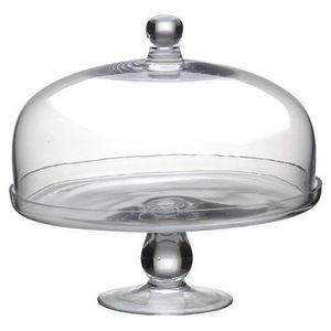 Charmant support à gâteau en verre avec dôme, rehaussant les tables de desserts lors des goûters et des réunions sociales - Product Image 6