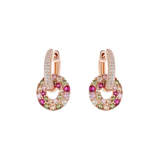 Vendita calda <span class=keywords><strong>orecchini</strong></span> 925 in <span class=keywords><strong>argento</strong></span> Sterling per giovani ragazze carini fatti a mano in pietra rosa con bellissimi anniversari di moda - Product Image 1