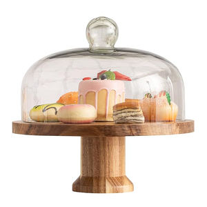 SUPPORT DE GÂTEAU EN BOIS DE DESIGN EN ÉMAIL DÉCORATION DE TABLE DESSERT SUPPORT DE GÂTEAU EN BOIS POUR ANNIVARS DE MARIAGE - Product Image 2