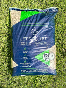 Granulés de bois Lets Pellet 15 kg, certification En Plus A1, faible teneur en cendres, combustible de chauffage - Product Image 3