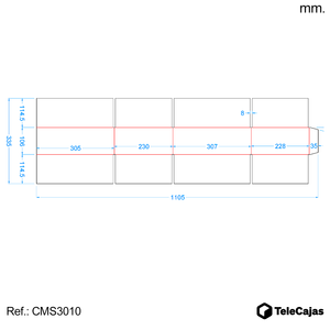Caja Baja Mediana de Cartón Kraft 305x228x102 mm con Solapas Resistentes, Impresión UV en Color Marrón Kraft para Envíos - Product Image 6