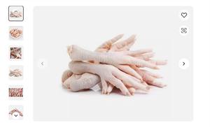 Partie du corps des pieds de poulet congelés riche en vitamines en boîte individuelle - Product Image 2
